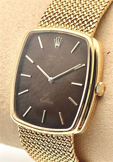 rolex cellini 18k square tropic 1976|used rolex cellini watches.